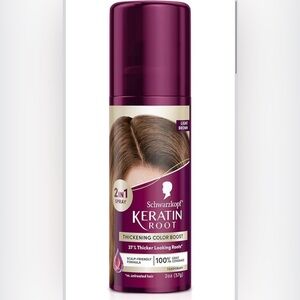 Schwarzkopf Keratin Root Temporary Hair Color Spray, Light Brown